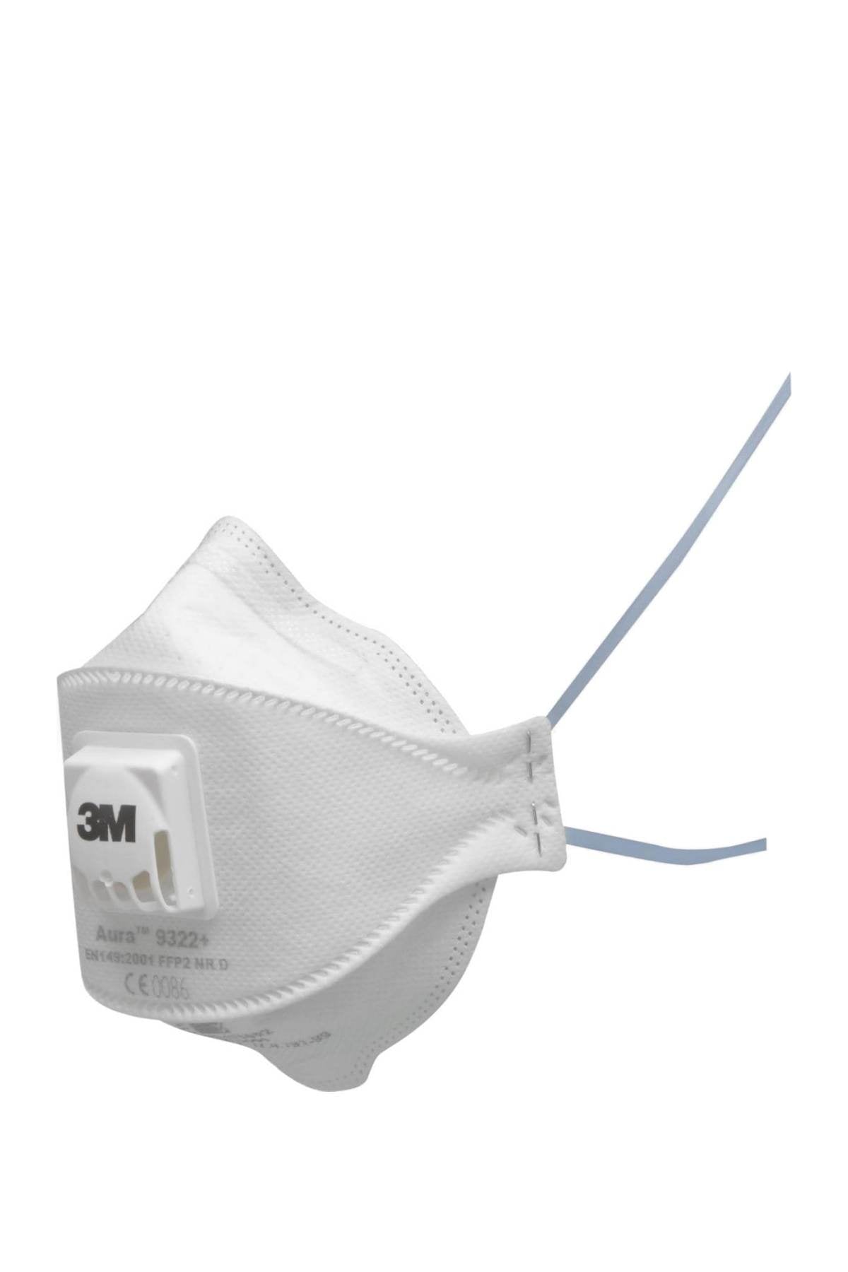 3M 9322+ FFP2 Ventilli Katlanabilir Toz Maskesi