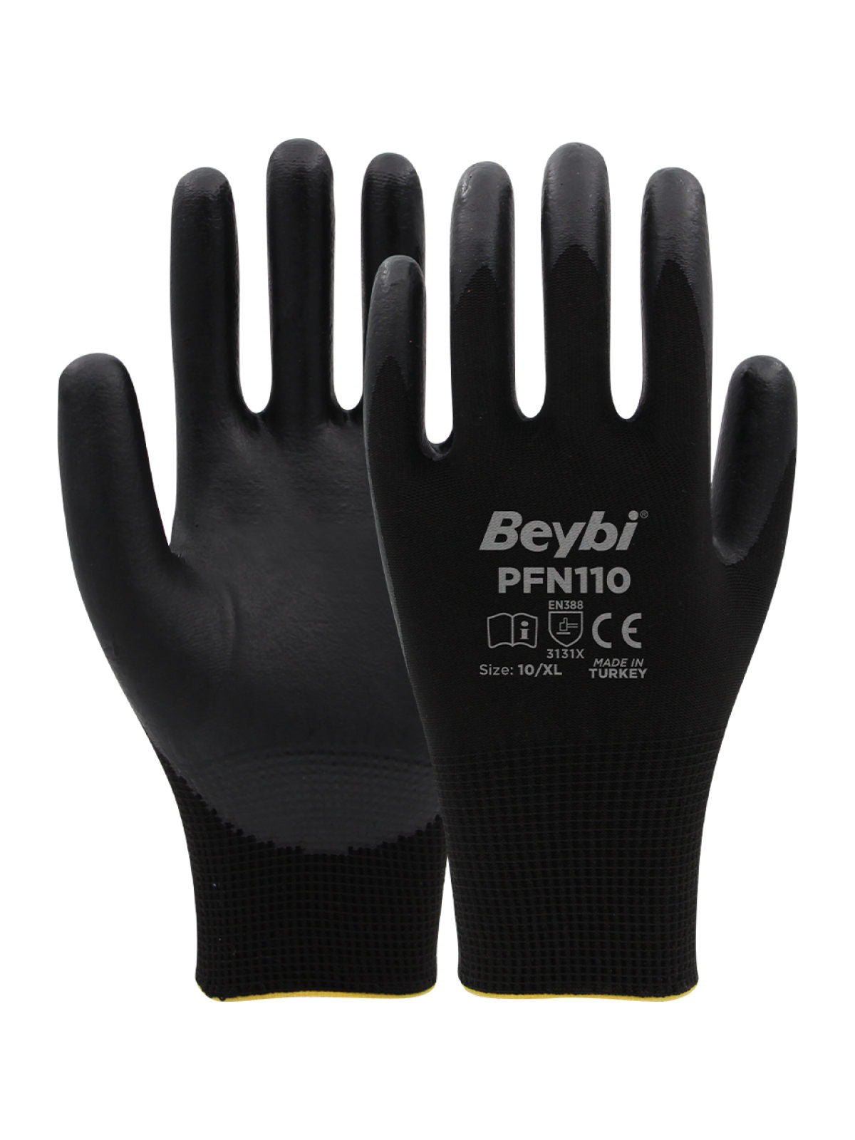 Beybi PFN110 Köpük Nitril Kaplı Polyester Örme Eldiven