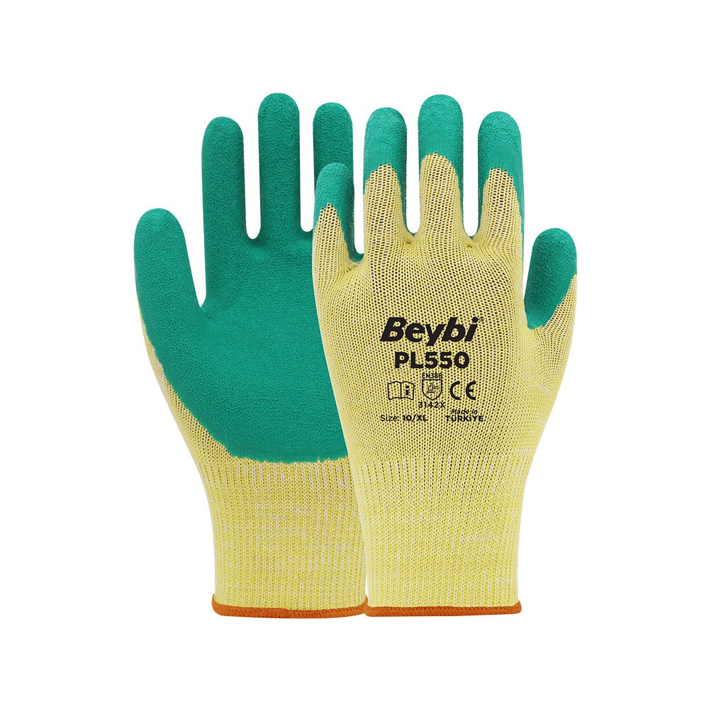 Beybi PL550 Polyester Örme Lateks Eldiven