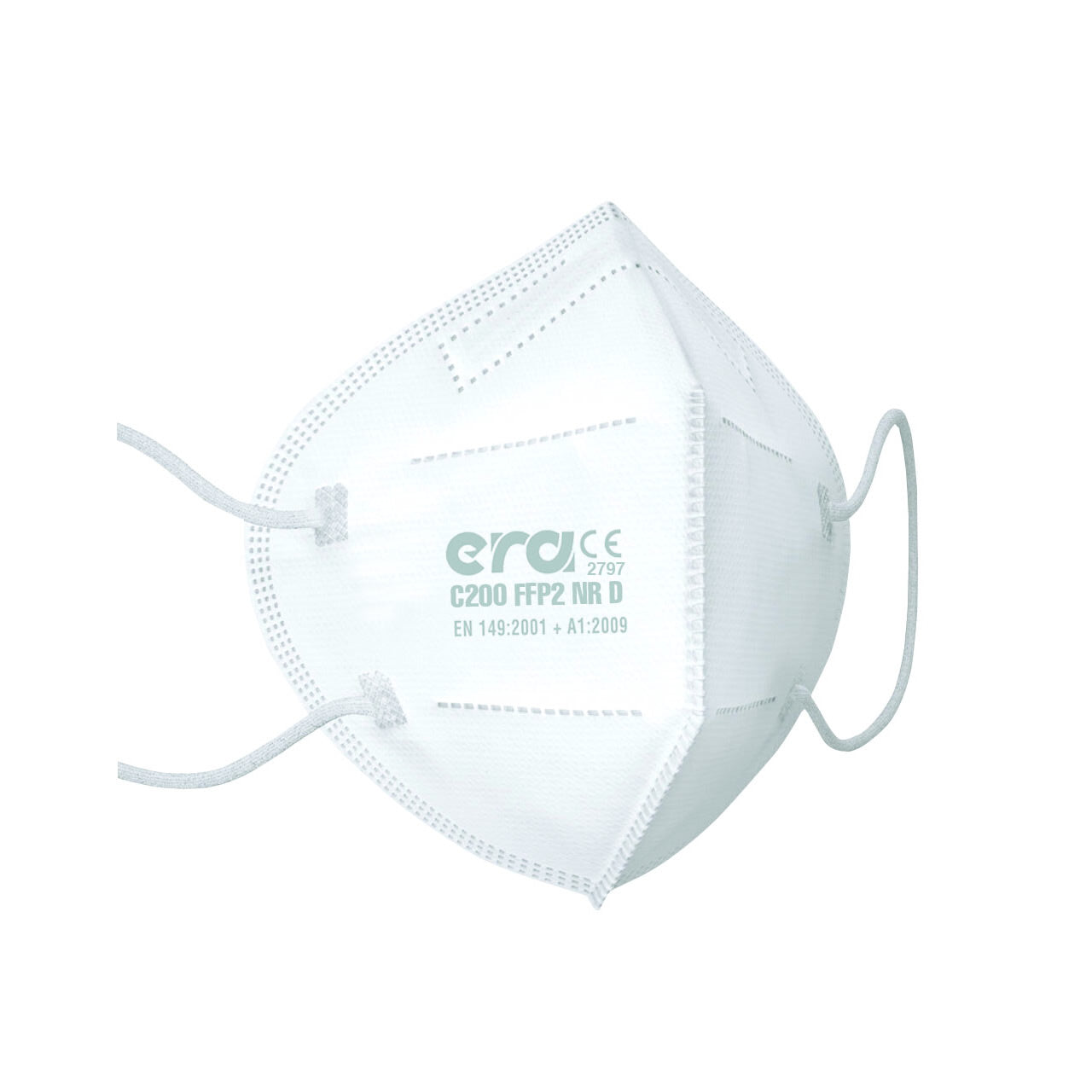 Era C200 FFP2 NR D Ventilsiz N95 Toz Maskesi (10 Adet/Paket)