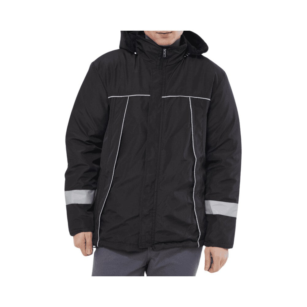 KANT Bondit Kumaş Reflektörlü Robalı Kışlık Mont Siyah