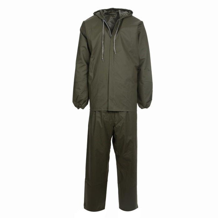 KANT PVC Fermuarlı Yağmurluk Takım Haki