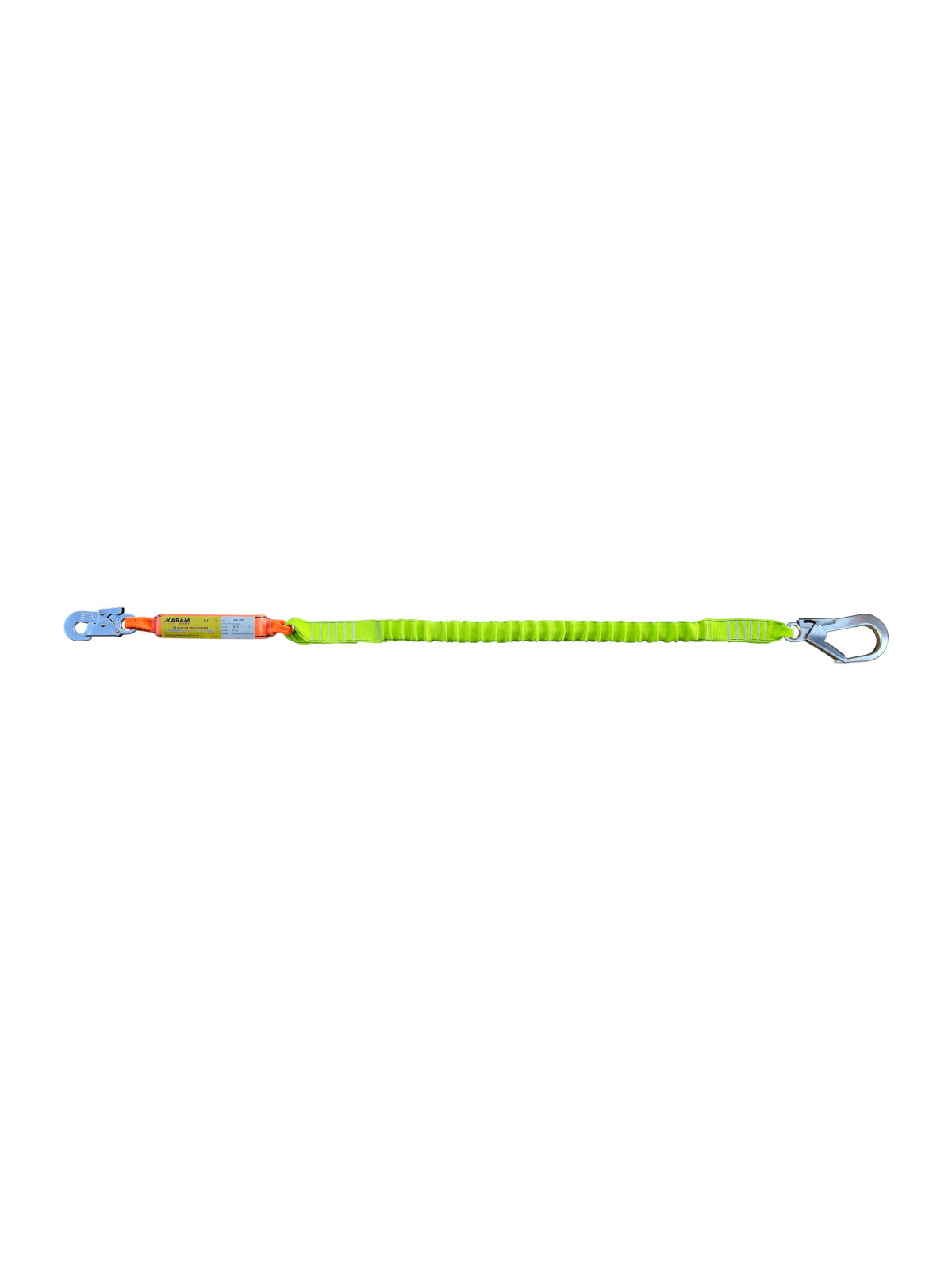 Karam KA399A Şok Emici Tek Kol Elastik Lanyard Küçük Kancalı Alüminyum Kancalı 63'lük