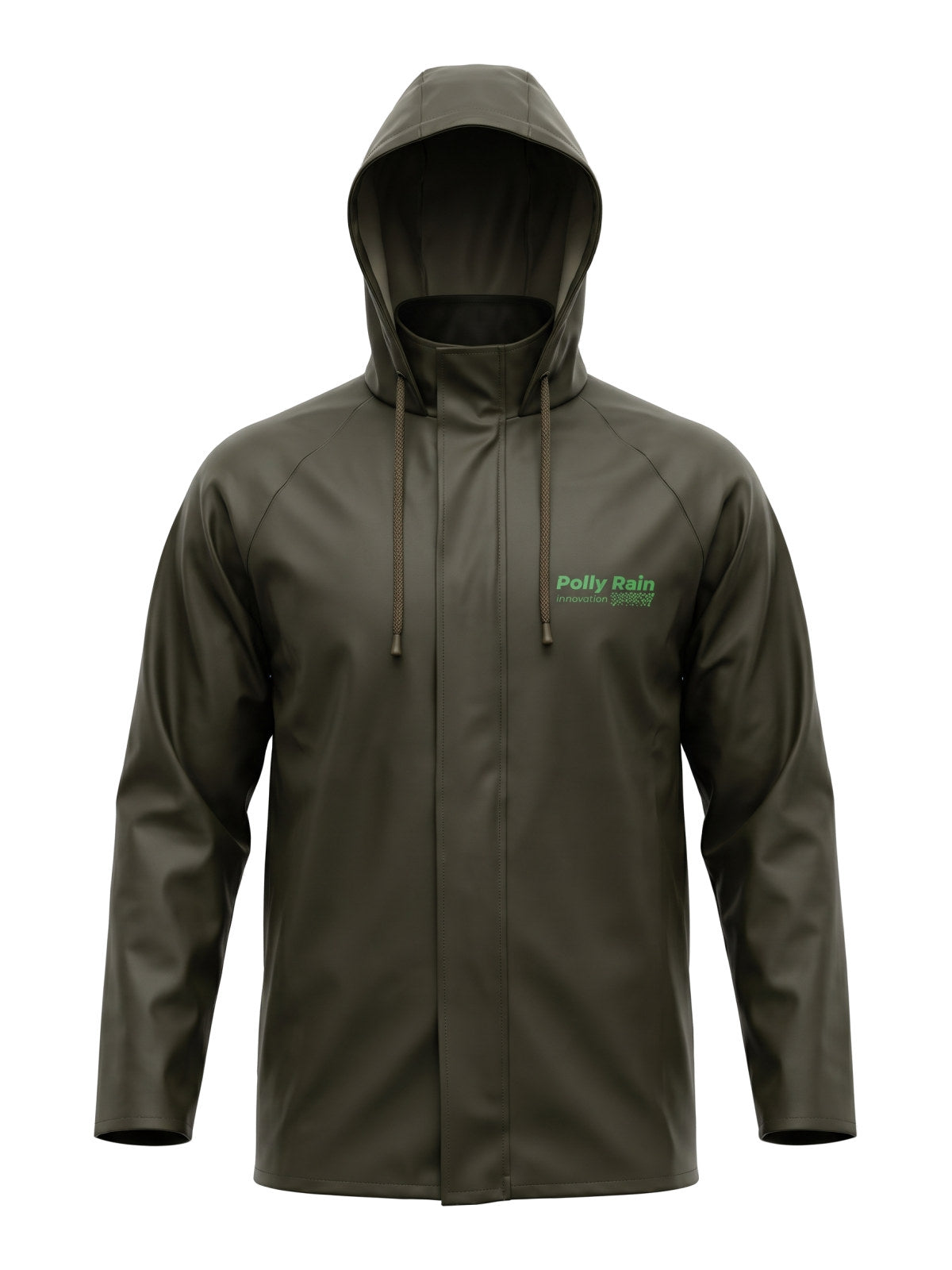 Polly Rain PR1002 PVC Tek Ceket Yağmurluk (Haki)