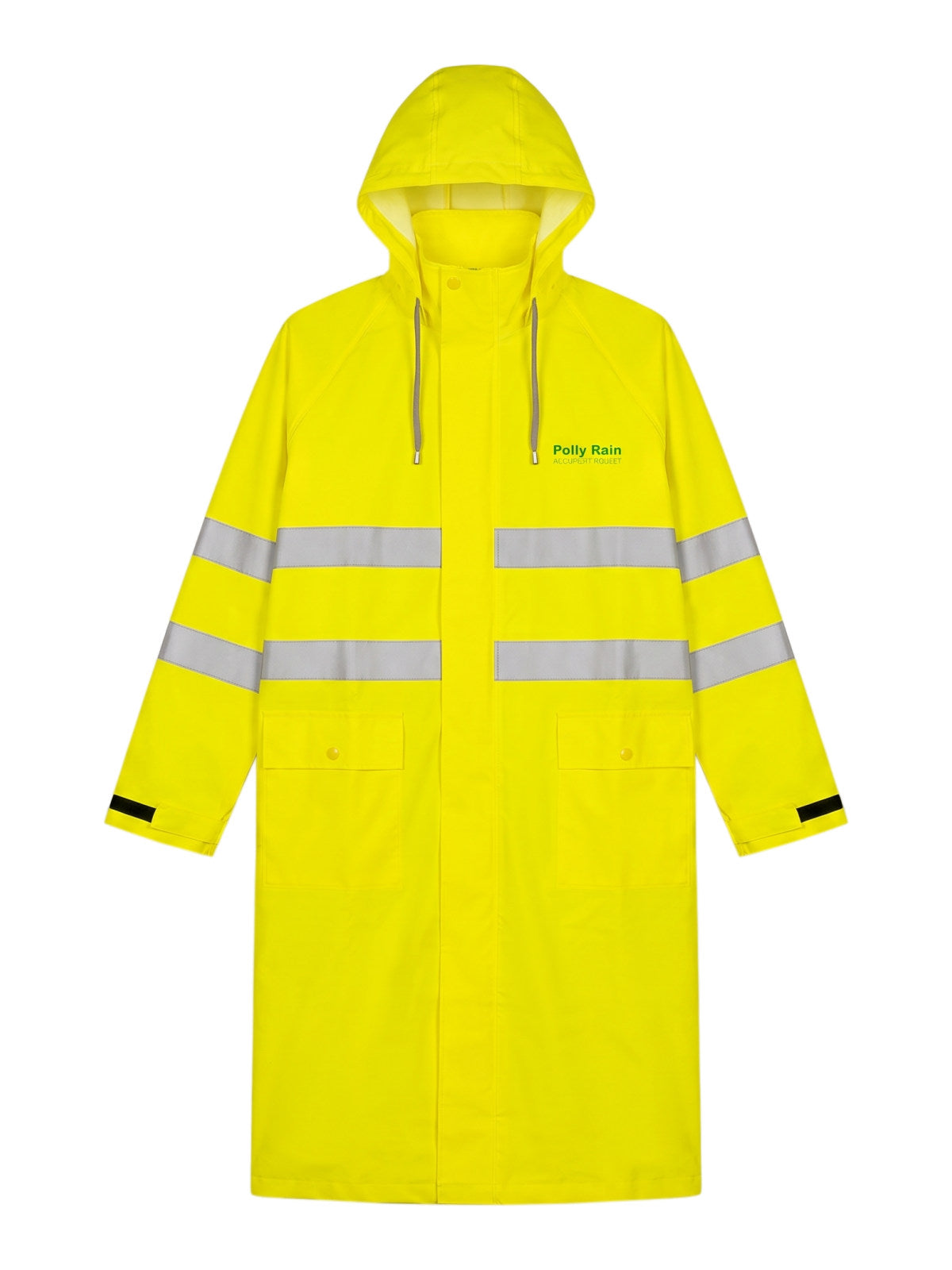Polly Rain PR3000 PU-Polyester Pardesü Yağmurluk (Fosforlu Sarı)