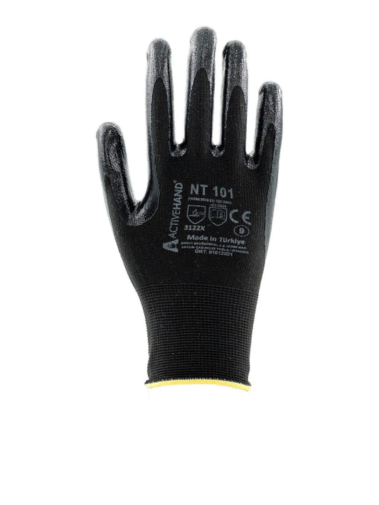 Activehand NT-101 Nitril Avuç İçi Kaplı Polyester İş Eldiveni