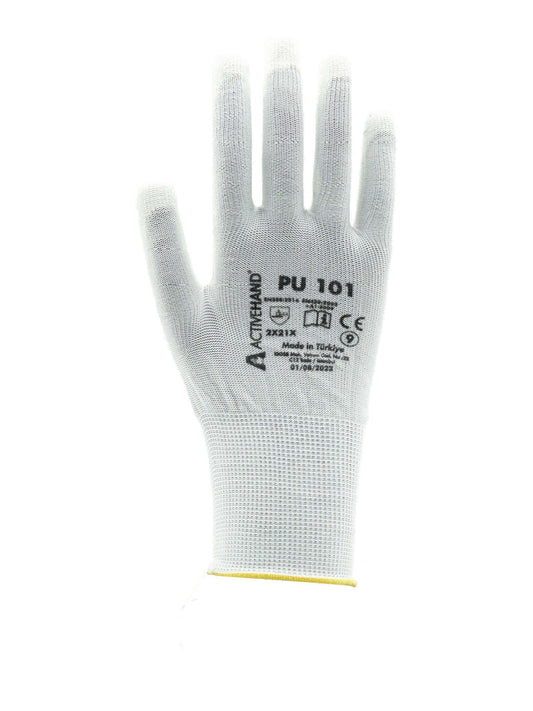 Activehand PU-101 Poliüretan Kaplı Polyamid Eldiven Beyaz