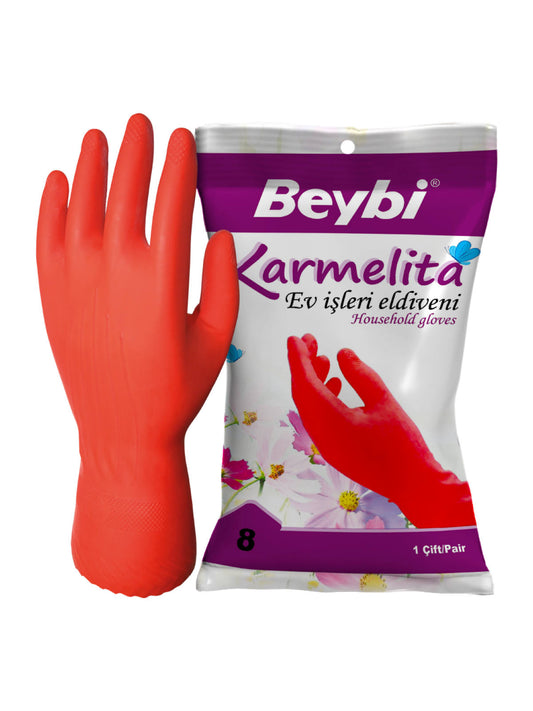 Beybi KARMELITA Lateks Temizlik Eldiveni