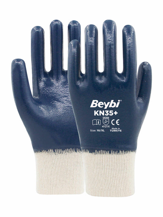 Beybi KN35 PLUS Pamuk Nitril Eldiven Lacivert