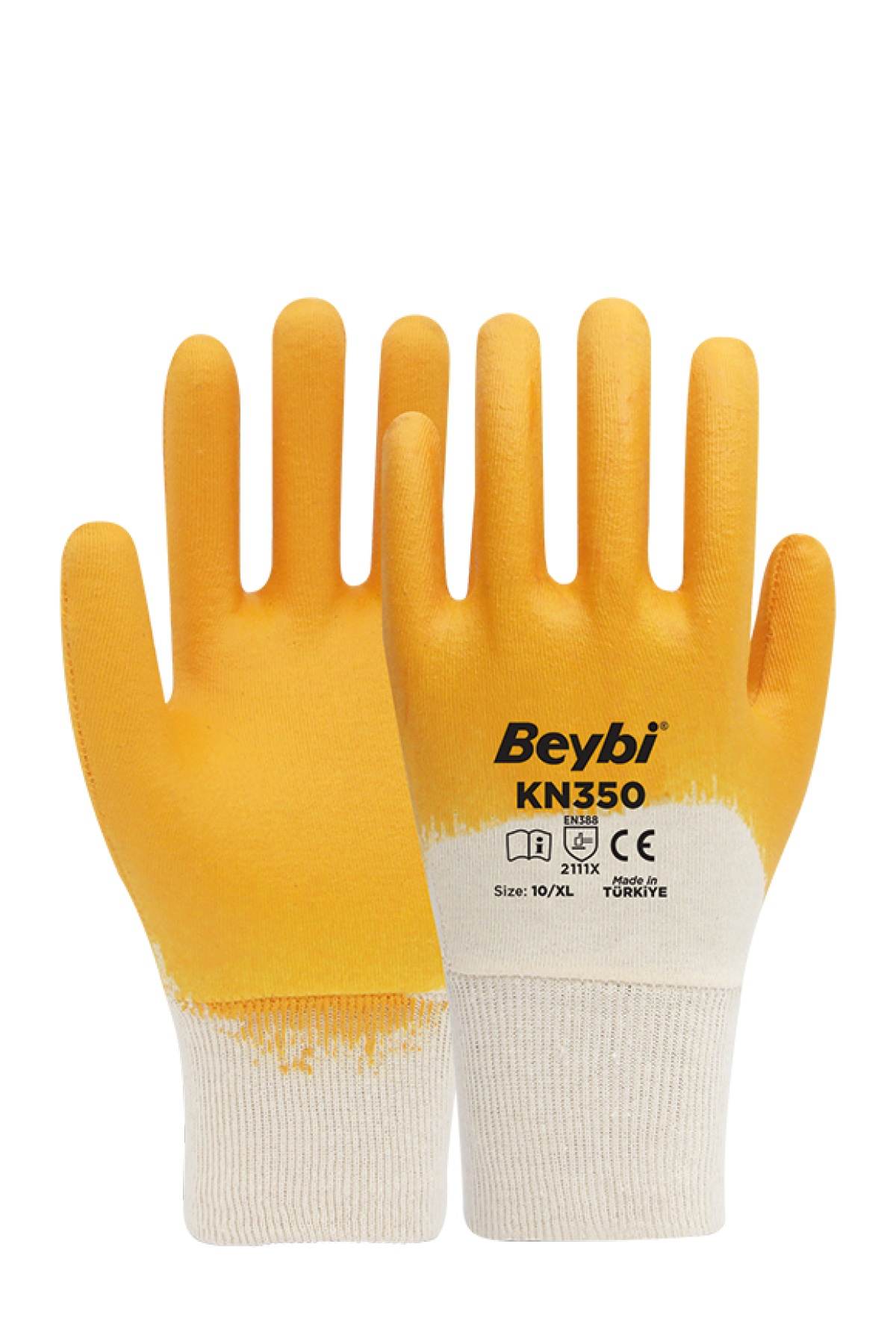 Beybi KN350 Pamuk Nitril Eldiven 10" - (12 Adet/Paket)