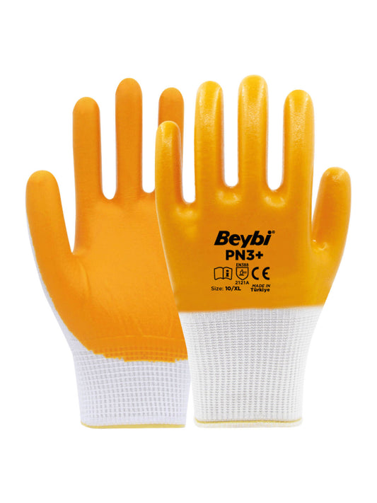 Beybi PN3 PLUS Polyester Örme Nitril Eldiven