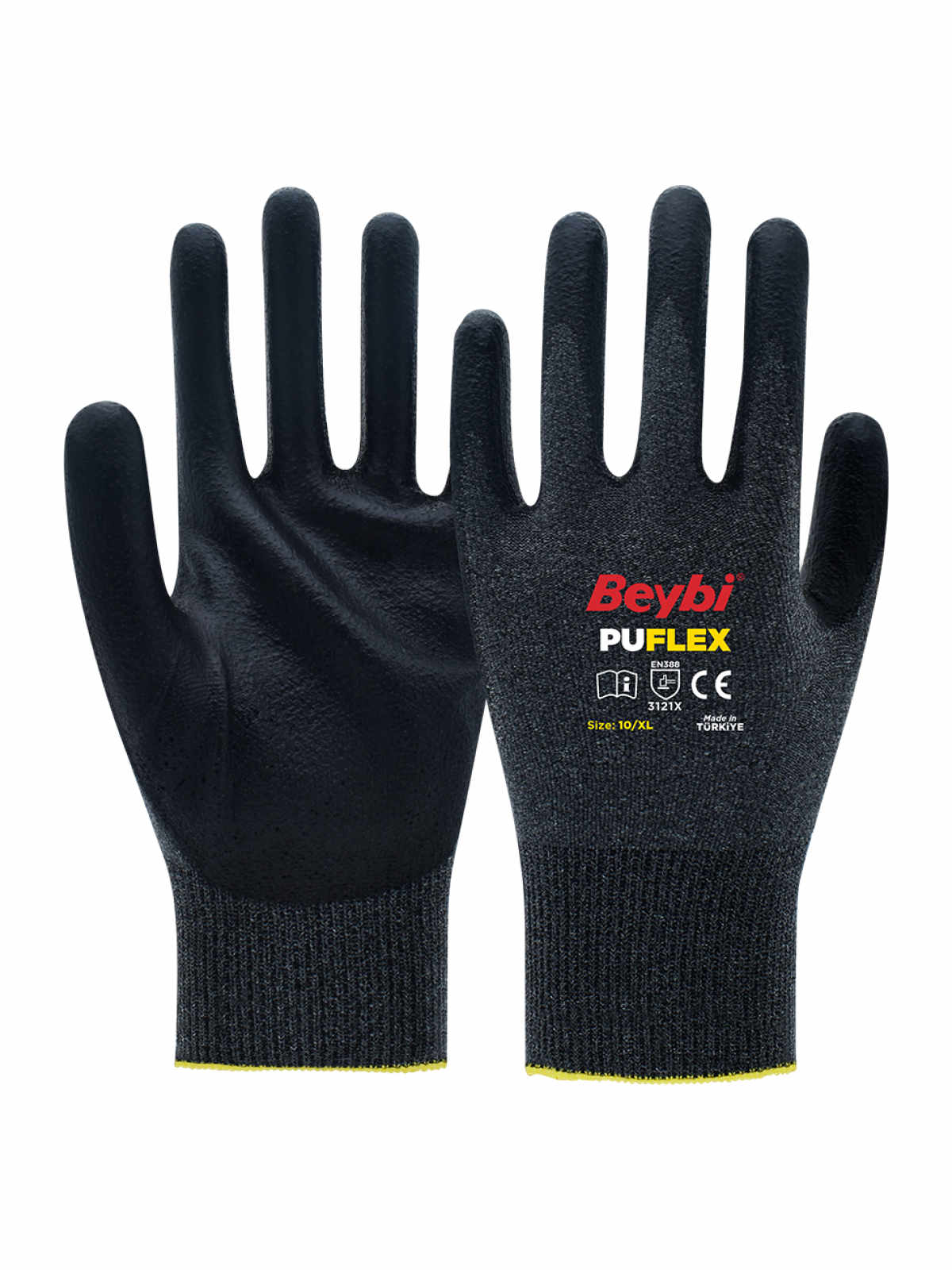 Beybi PU FLEX Poliüretan Kaplı Polyester Örme Eldiven