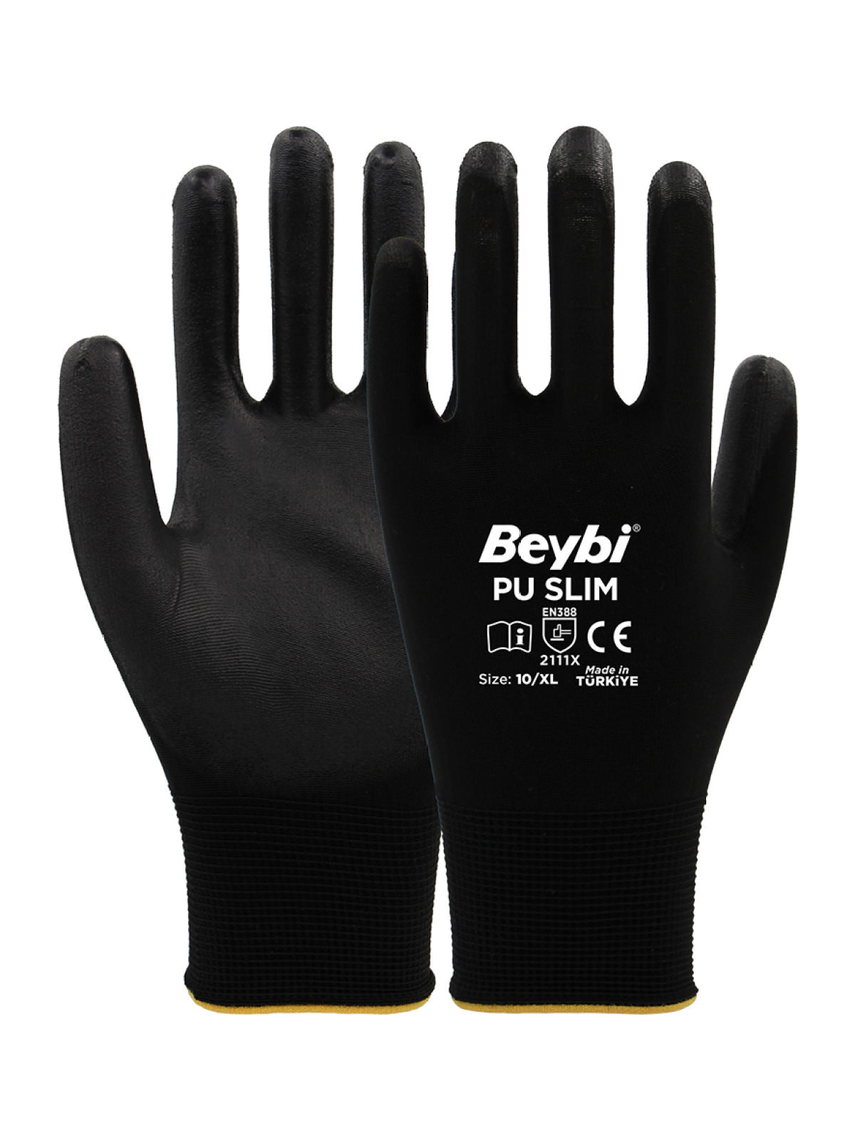 Beybi PU SLIM Poliüretan Kaplı Polyester Örme Eldiven