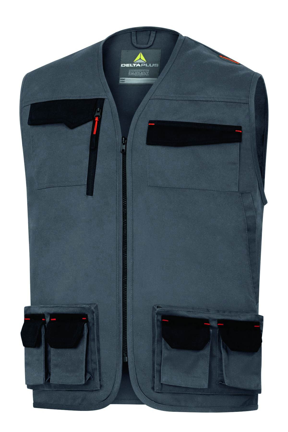 Delta Plus M2GI3 Harman Kumaş Çok Cepli İş Yeleği Gri