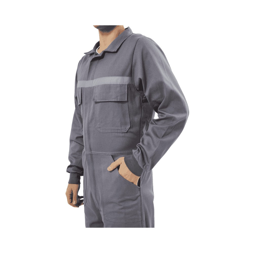 KANT 16/12 Gabardin Kumaş Bütün Kollu Tulum Beyaz