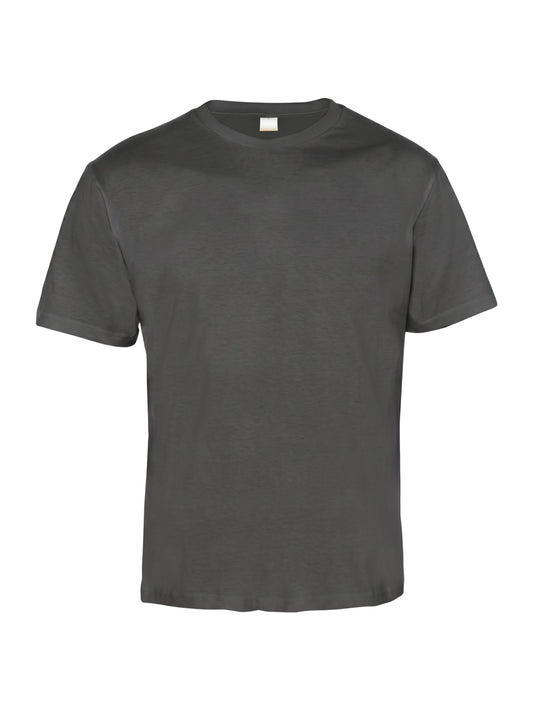 KANT Penye Kumaş Bisiklet Yaka Kısa Kollu Tshirt Antrasit Gri
