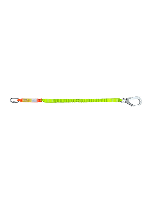 Karam KA398A Şok Emici Tek Kol Elastik Lanyard Karabinalı Alüminyum Kancalı 63'lük