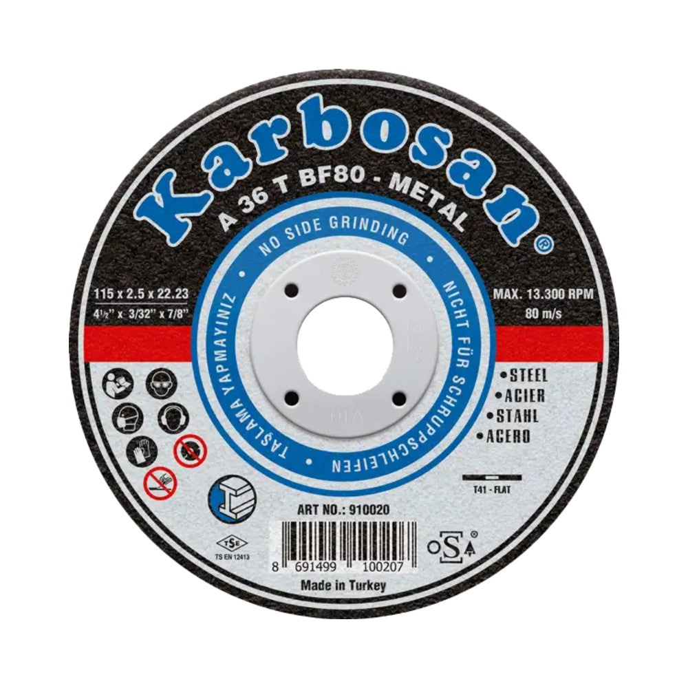 Karbosan 910440 Metal Kesme Taşı Thinline 115x1.0x22