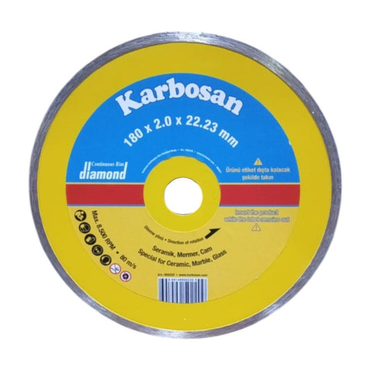 Karbosan 950220 Süretkli Elmas Kesici 180x2.0x22