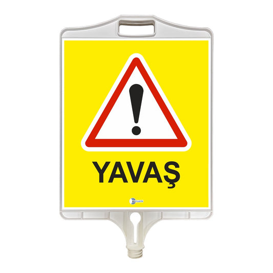 MFK 9309 Yavaş Uyarı Tabelası