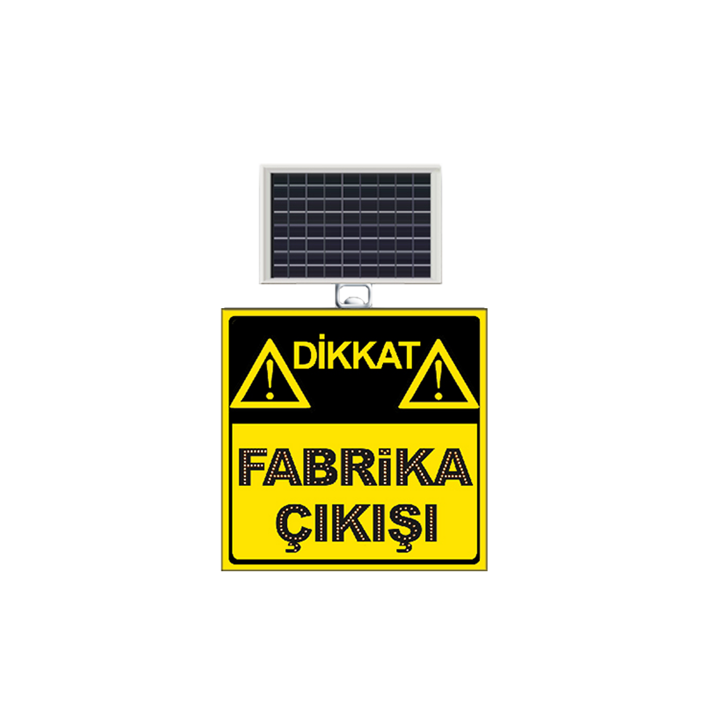 Mfk 9631 Dikkat Fabrika Çıkışı Levhası 60 X 60 X 4 Cm