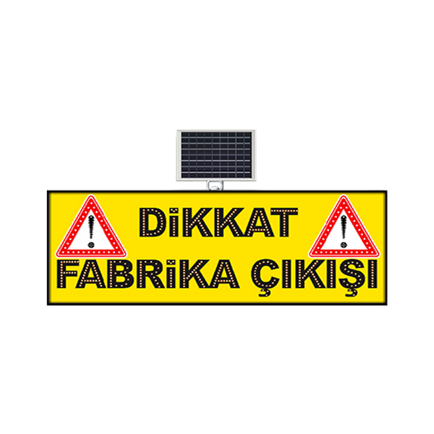 Mfk 9653 Dikkat Fabrika Çıkışı Sarı Zemin 60 X 180 X 4 Cm