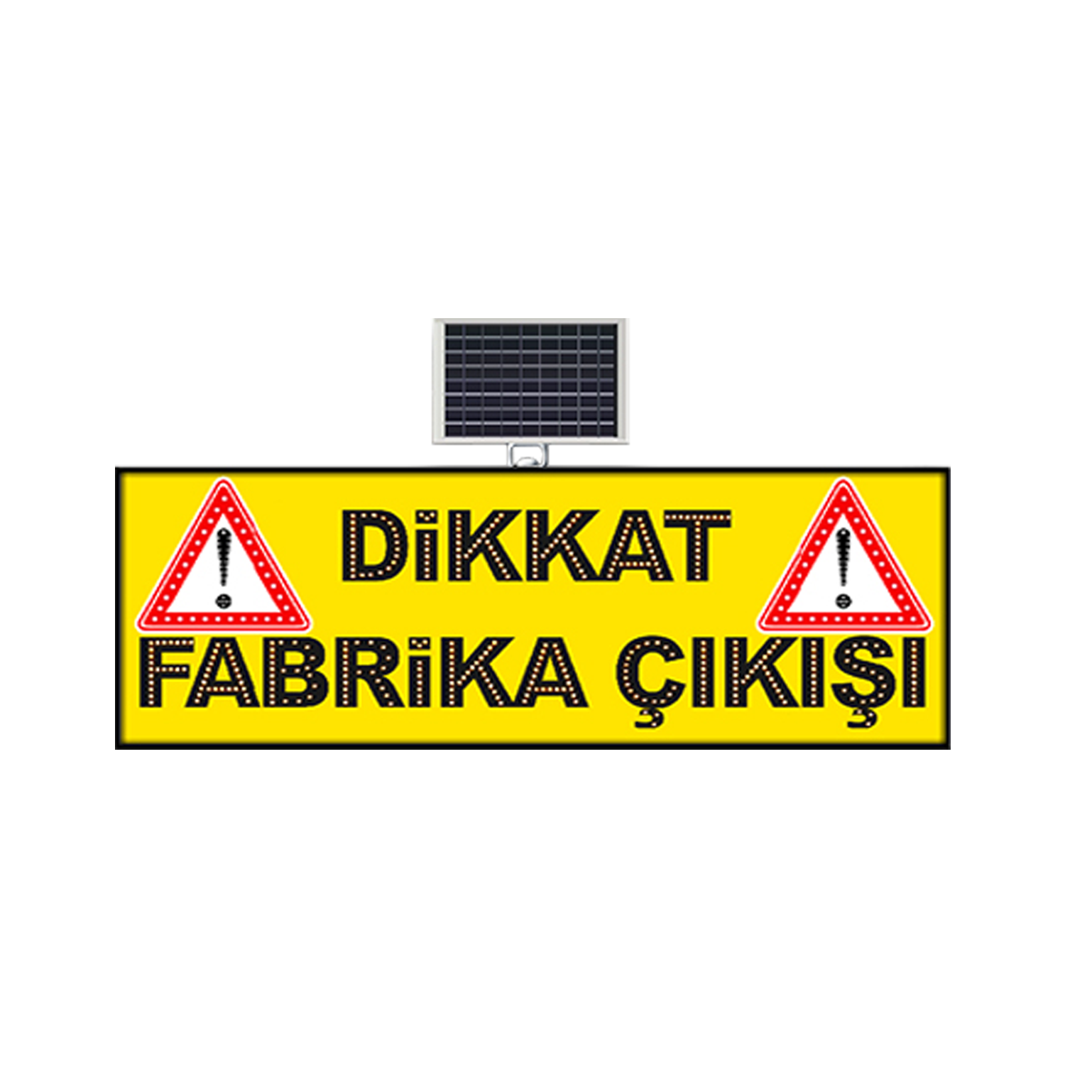 Mfk 9653 Dikkat Fabrika Çıkışı Sarı Zemin 60 X 180 X 4 Cm