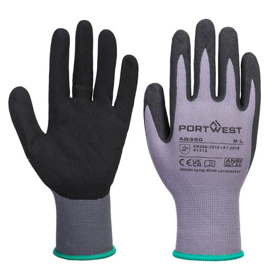 Portwest AB350 DermiFlex Essential Eldiven Gri/Siyah